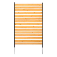 Wood Privacy Fence 1 Panel Slatted Air Conditioner Fence 39" W x 61" L by VEVOR
