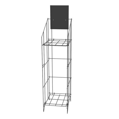 Display, Bulk Newspaper Wire Rack Magazine Stand by Rebrilliant