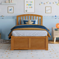 Richmond Solid Wood Platform Bed with Footboard & Storage Drawers