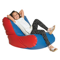 School Age High Back Lounger - Blue/Red
