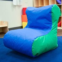 School Age High Back Lounger - Blue/Green