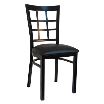 Window Back Metal Chair by H&D Restaurant Supply, Inc.