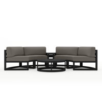 Bergeron 6 Piece Sectional Seating Group with Sunbrella Cushions