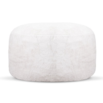 Simcoe 4Ft Faux Rabbit Fur Giant Foam Chair by Gouchee Home