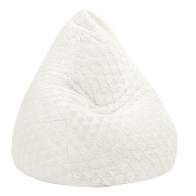 Faux Fur Fluffy Hearts Classic Bean Bag