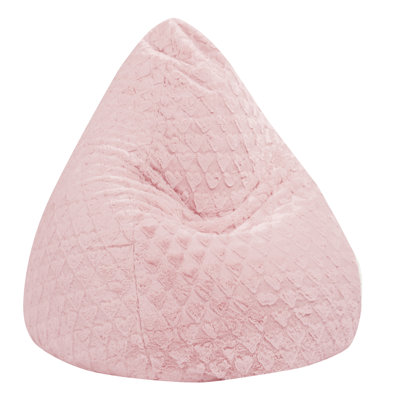 Faux Fur Fluffy Hearts Classic Bean Bag