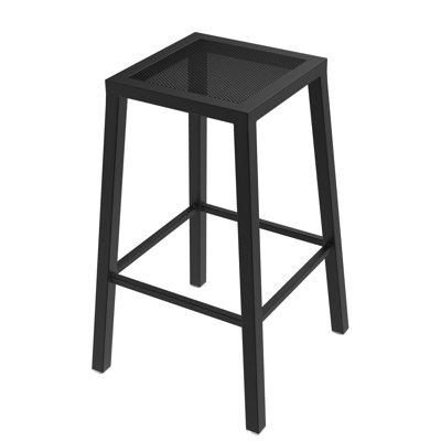 Outdoor 405 Berlin 25" Counter Stool With Black Wrinkle Finish by Holland Bar Stool