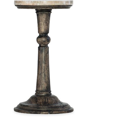La Grange Stone Pedestal End Table by Hooker Furniture