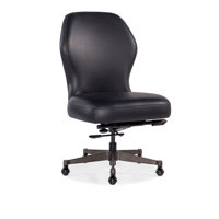 Swivel Genuine Leather Task Chair