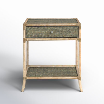Caicedo 1 - Drawer Rattan Bedside Table by Bay Isle Home