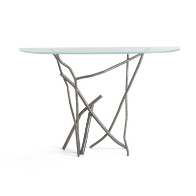 Brindille 52" W Glass Top Console Table by Hubbardton Forge