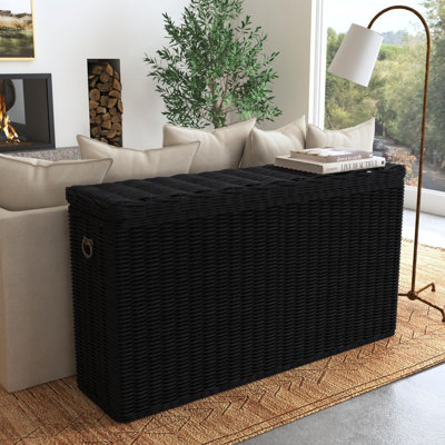 Kubu Woven Storage Console Table by Indigo Road by Egypt Sherrod
