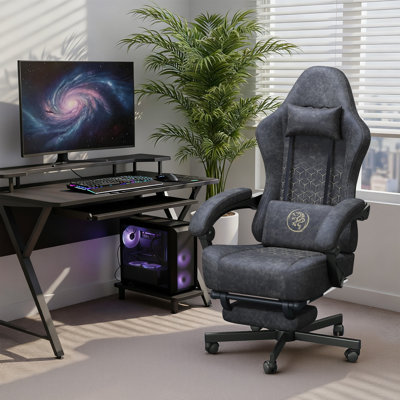 Adjustable Reclining Ergonomic Swiveling PC & Racing Game Chair by Brayden Studio