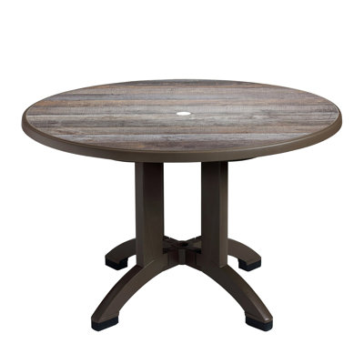 Aquaba Outdoor Plastic Dining Table by Grosfillex Expert