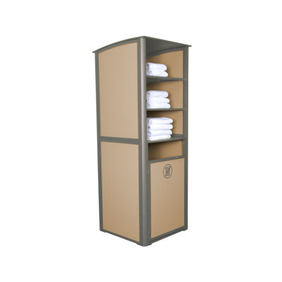Grosfillex Expert Aluminum Towel Valet in Brown by Grosfillex Expert