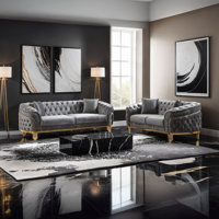 Valorie 2 - Piece Velvet Living Room Set by Everly Quinn