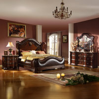 Faxon 4 Piece Bedroom Set in Dark Walnut by Bloomsbury Market