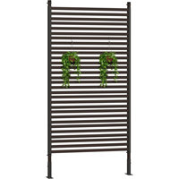 Freestanding Metal Privacy Screen for Outdoor Patio by GarveeTech