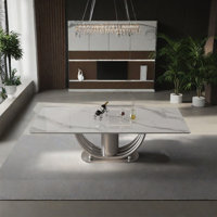 Modern sintered stone top dining table by Pakloer