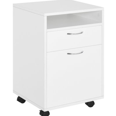 Mobile Storage Cabinet Office Cabinet Organizer With Drawer Wood File Cabinet Under Desk Storage by Winston Porter