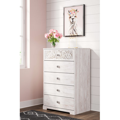 Bedriye 5 Drawer 29.88" W Chest by Ophelia & Co.