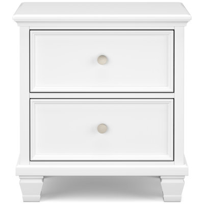 Oude 2 Drawer Nightstand in White by Canora Grey