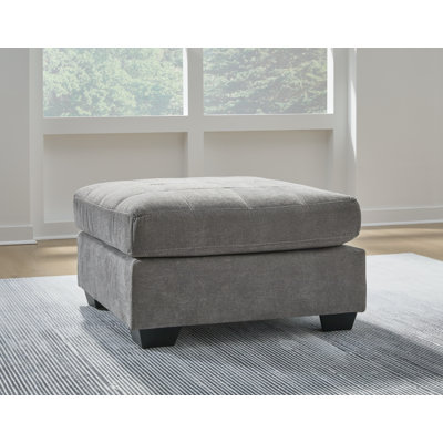 Earlisa 36" Wide Square Solid Color Standard Ottoman by Latitude Run