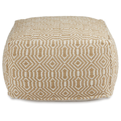 Kaupo 16" Wide Square Pouf Ottoman by Dakota Fields
