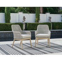 Avoree Outdoor Dining Arm Chair (Set Of 2) by Bay Isle Home