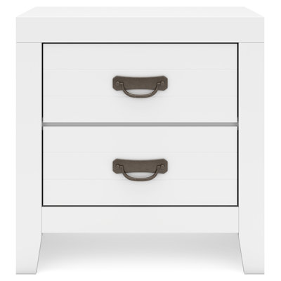 Zaydien 2 - Drawer Nightstand in White by Gracie Oaks