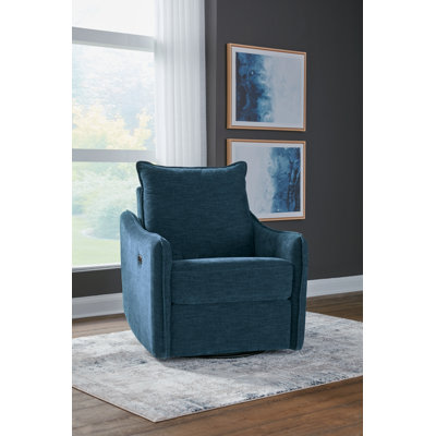 Erskin Swivel Power Recliner by Lark Manor