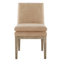 Bethea Leather Upholstered Dining Chair by Joss & Main