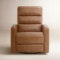 Mila Leather Rocking Swivel Power Recliner by Joss & Main