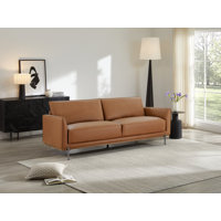 Jay Genuine Leather Upholstered Sofa