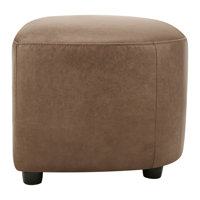 Bobbi Genuine Leather Ottoman by Joss & Main