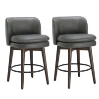Chilmark Upholstered Swivel Barstool Set Of 2