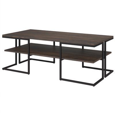 Pike Firkins Frame Coffee Table with Storage by Everly Quinn