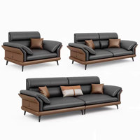 Italian style simple business reception sofa set by Hype Styled