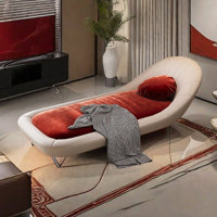 Modern Light Luxury Bedroom Wide Seat Lounge Chair by Hype Styled