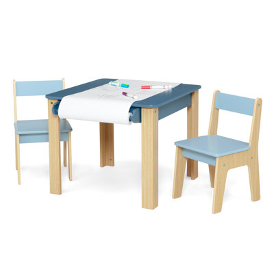 Gapkids Table And 2 Chair Set With Paper Roll Holder By Delta Children - Greenguard Gold Certified, by GapKids