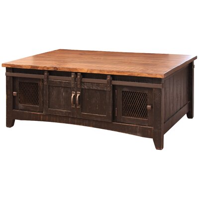 Dansby 2 Sliding Doors, 2 Mesh Doors on Each Side Coffee Table by Gracie Oaks