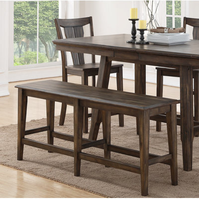 Cleve Wood Bench by Gracie Oaks