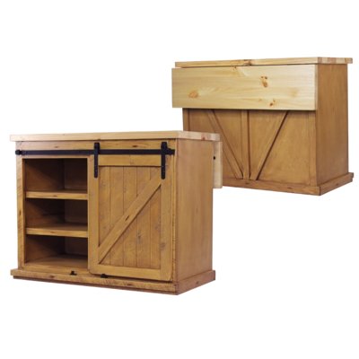 Uli Kitchen Island Oak Butcher Block Top by Gracie Oaks