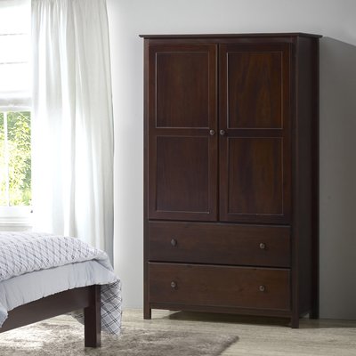 Shaker Wardrobe Armoire by Grain Wood Furniture