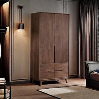 European style retro simple exquisite wardrobe