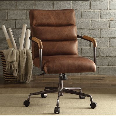 Springtown Genuine Leather Conference Chair