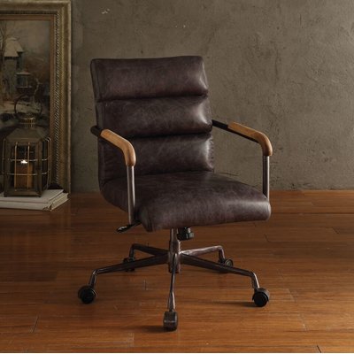 Springtown Genuine Leather Conference Chair by Greyleigh