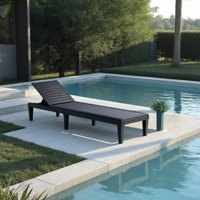 Nestl Waterproof, Lightweight, and Adjustable Outdoor Polyresin Chaise Lounge Chair by Nestl