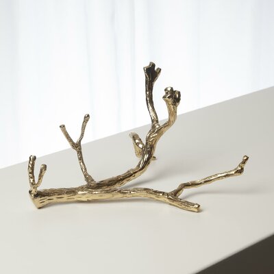 Twig Wine Bottle Holder-Brass by Global Views
