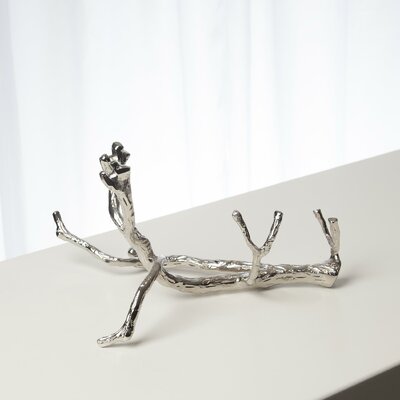 Twig Wine Bottle Holder-Brass by Global Views